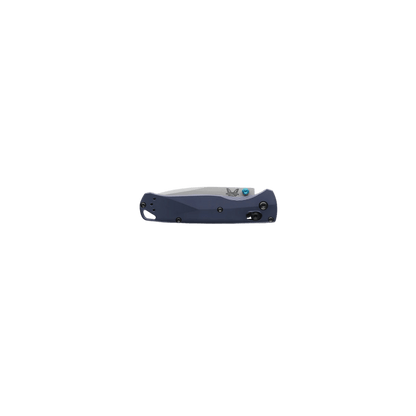 BENCHMADE BUGOUT AXIS DROP-POINT - CRATER BLUE, FOLDED VIEW