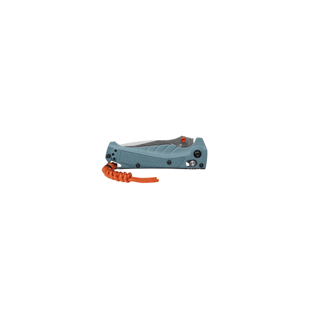 BENCHMADE MINI ADIRA AXS DROP POINT - BLUE GRIVORY, FOLDED VIEW