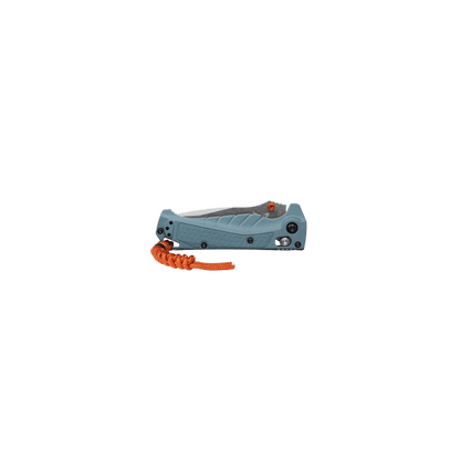 BENCHMADE MINI ADIRA AXS DROP POINT - BLUE GRIVORY, FOLDED VIEW