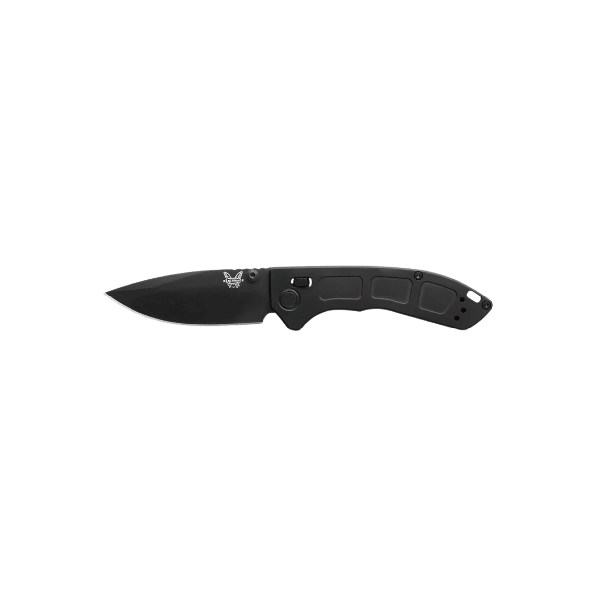 BENCHMADE MINI NARROWS AXIS DROP POINT - BLACK TITANIUM, FULL KNIFE VIEW