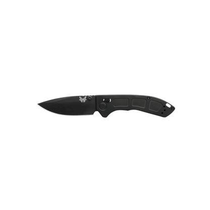 BENCHMADE MINI NARROWS AXIS DROP POINT - BLACK TITANIUM, FULL KNIFE VIEW