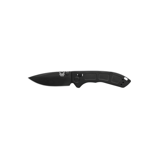 BENCHMADE MINI NARROWS AXIS DROP POINT - BLACK TITANIUM, FULL KNIFE VIEW