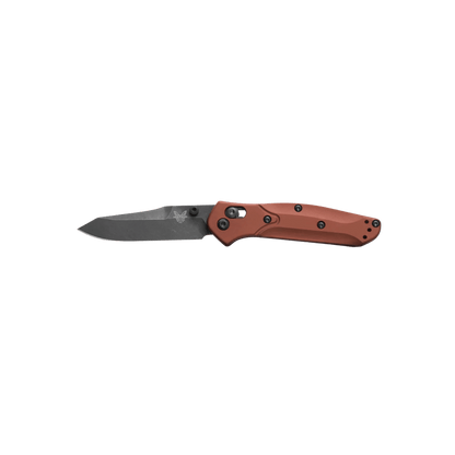 BENCHMADE MINI OSBORNE AXIS REV TANTO - BURNT COPPER ALUMINUM, FULL KNIFE VIEW