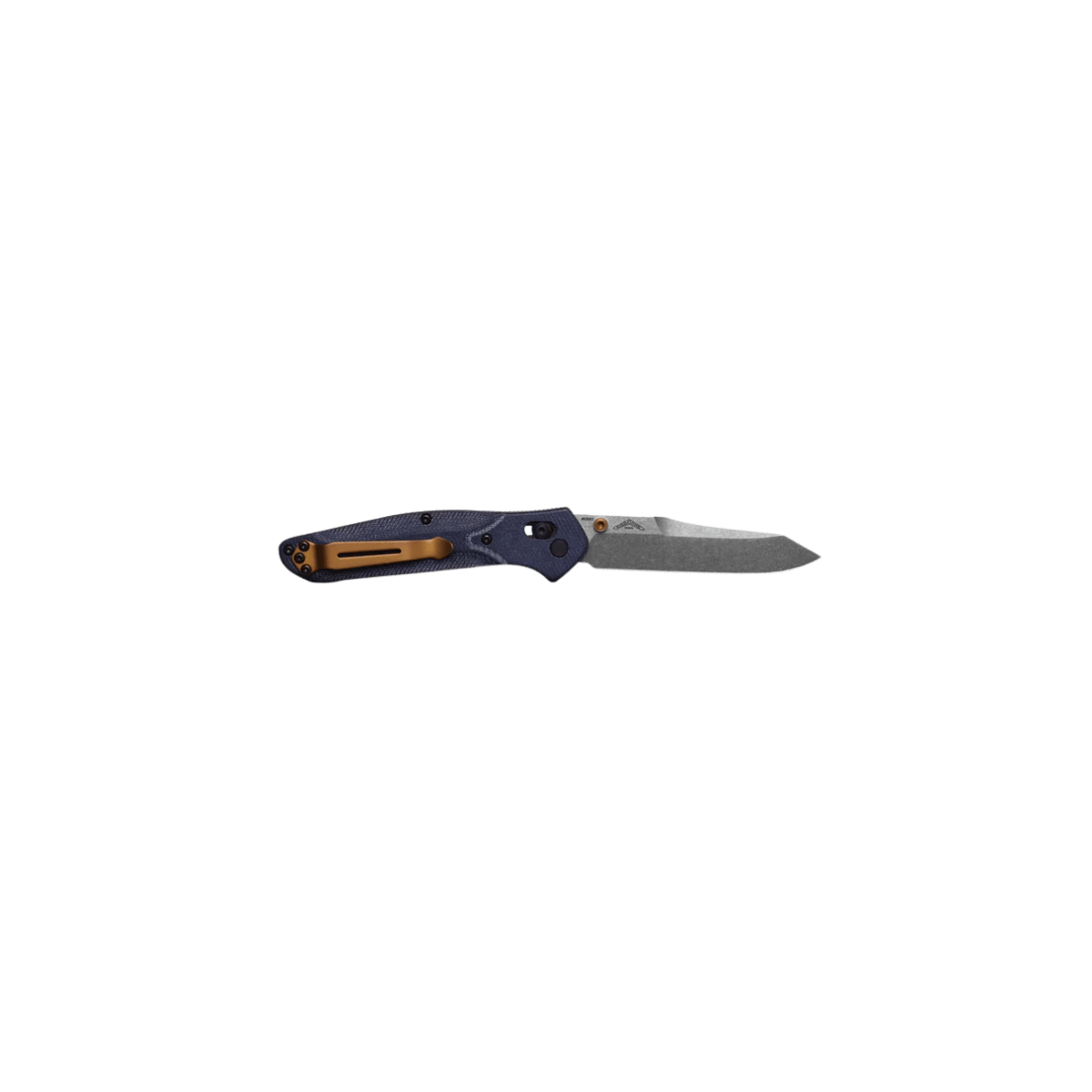 BENCHMADE OSBORNE AXIS CPM MAGNACUT - DENIM MICARTA, FULL VIEW