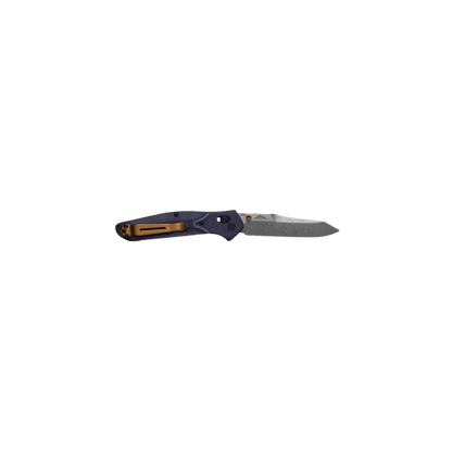 BENCHMADE OSBORNE AXIS CPM MAGNACUT - DENIM MICARTA, FULL VIEW