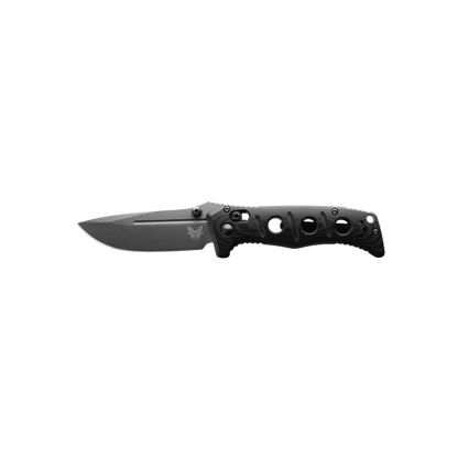 BENCHMADE SIBERT MINI ADAMAS AXIS STUD - BLACK G10 DROP POINT, FULL KNIFE VIEW