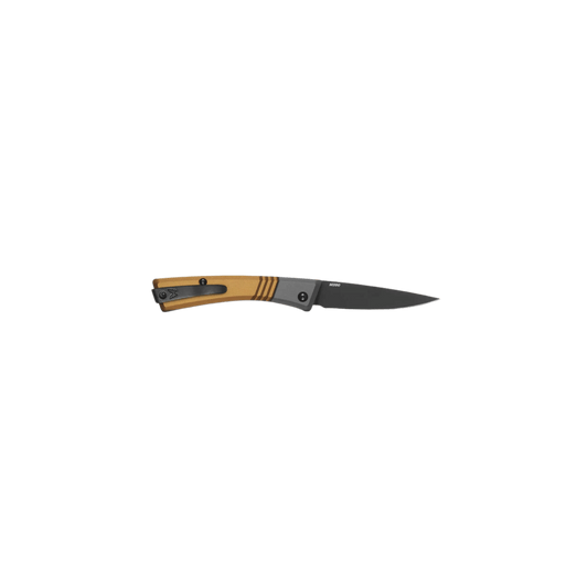 BENCHMADE SUCCESSOR SLP DROP POINT - BURNT BRASS ALUMINUM, FULL KNIFE VIEW