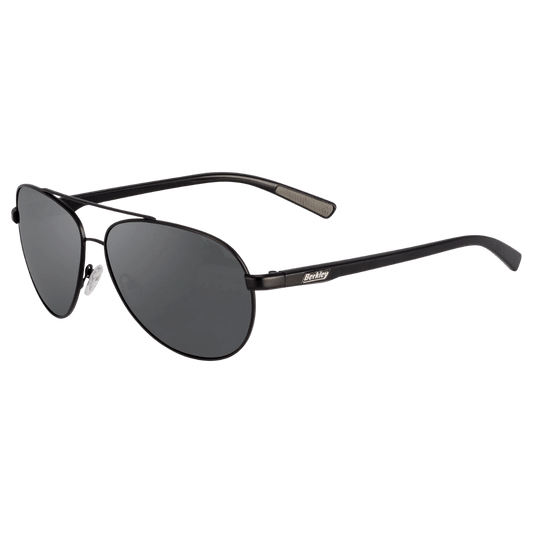 BERKLEY BER001 POLARIZED SUNGLASSES BLACK/GREY MIRROR