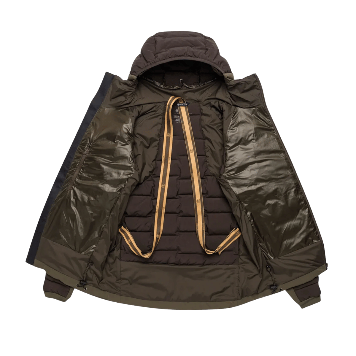BERETTA MEN'S TARANDUS JACKET - MOSS & BROWN BARK - INNER VIEW