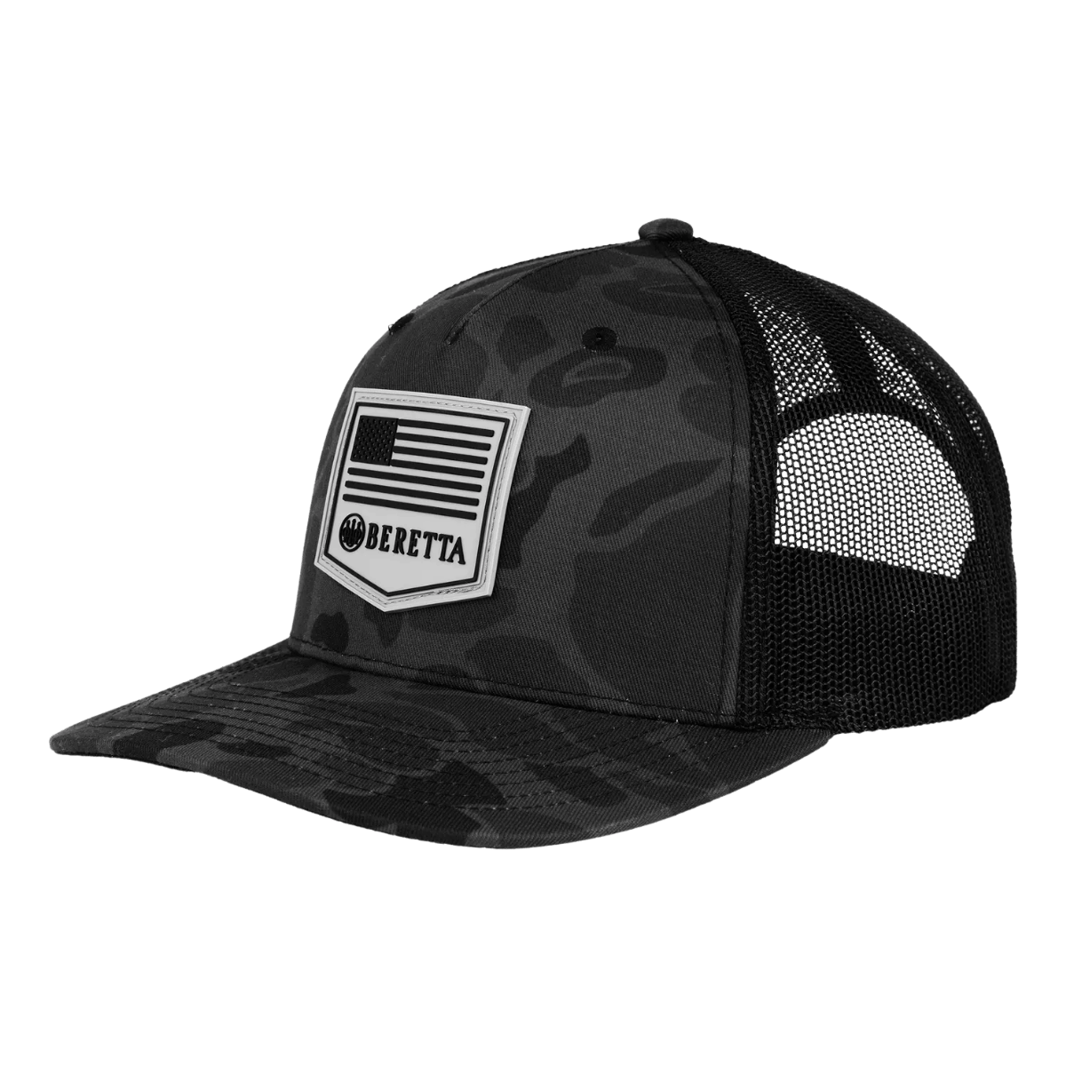 BERETTA PM TRUCKER BLACK DUCK CAMO CAP