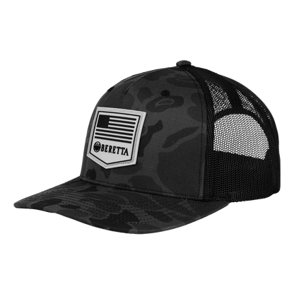 BERETTA PM TRUCKER BLACK DUCK CAMO CAP