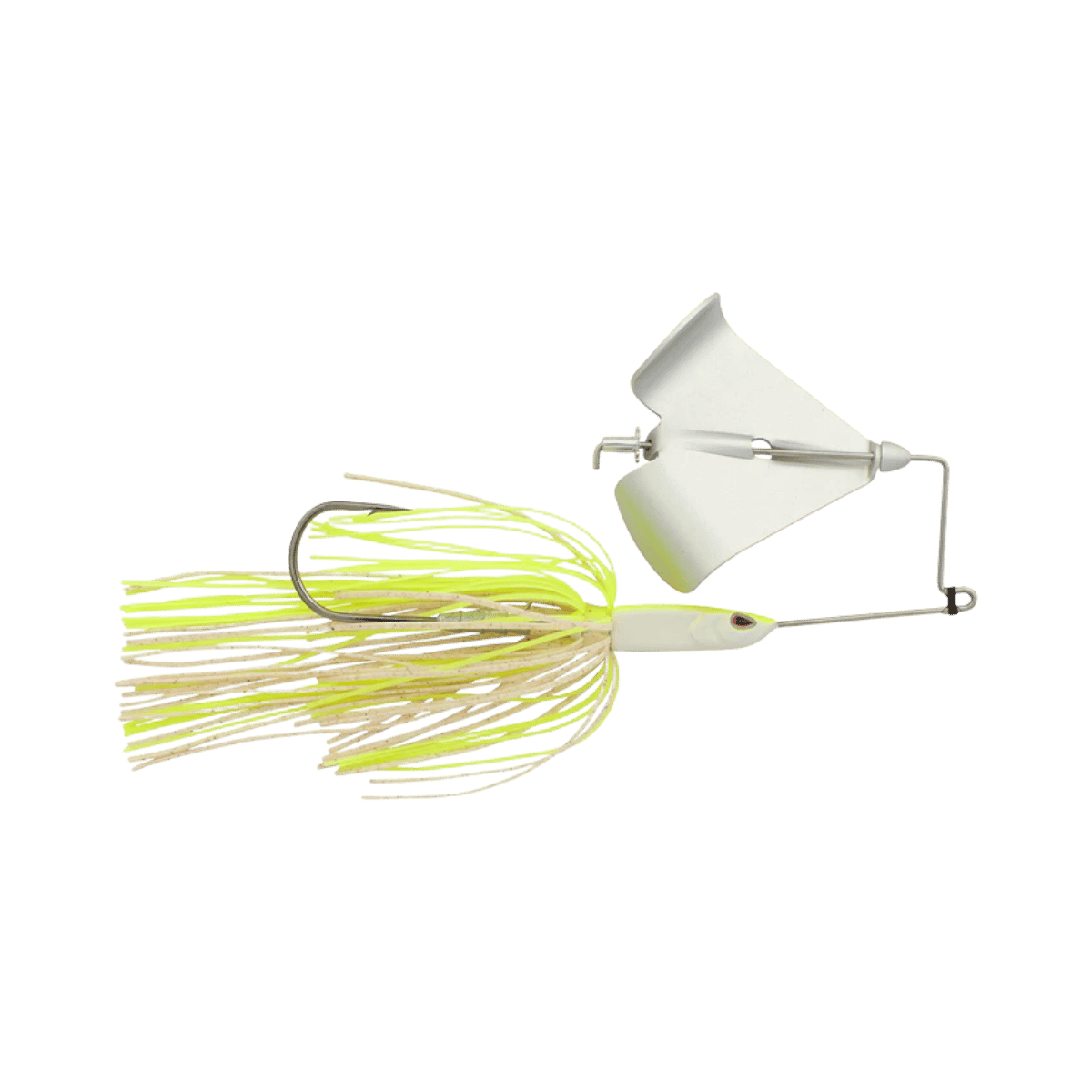 BERKLEY SKIRTED RIVETER BUZZBAIT 3-8OZ WHITE CHARTREUSE