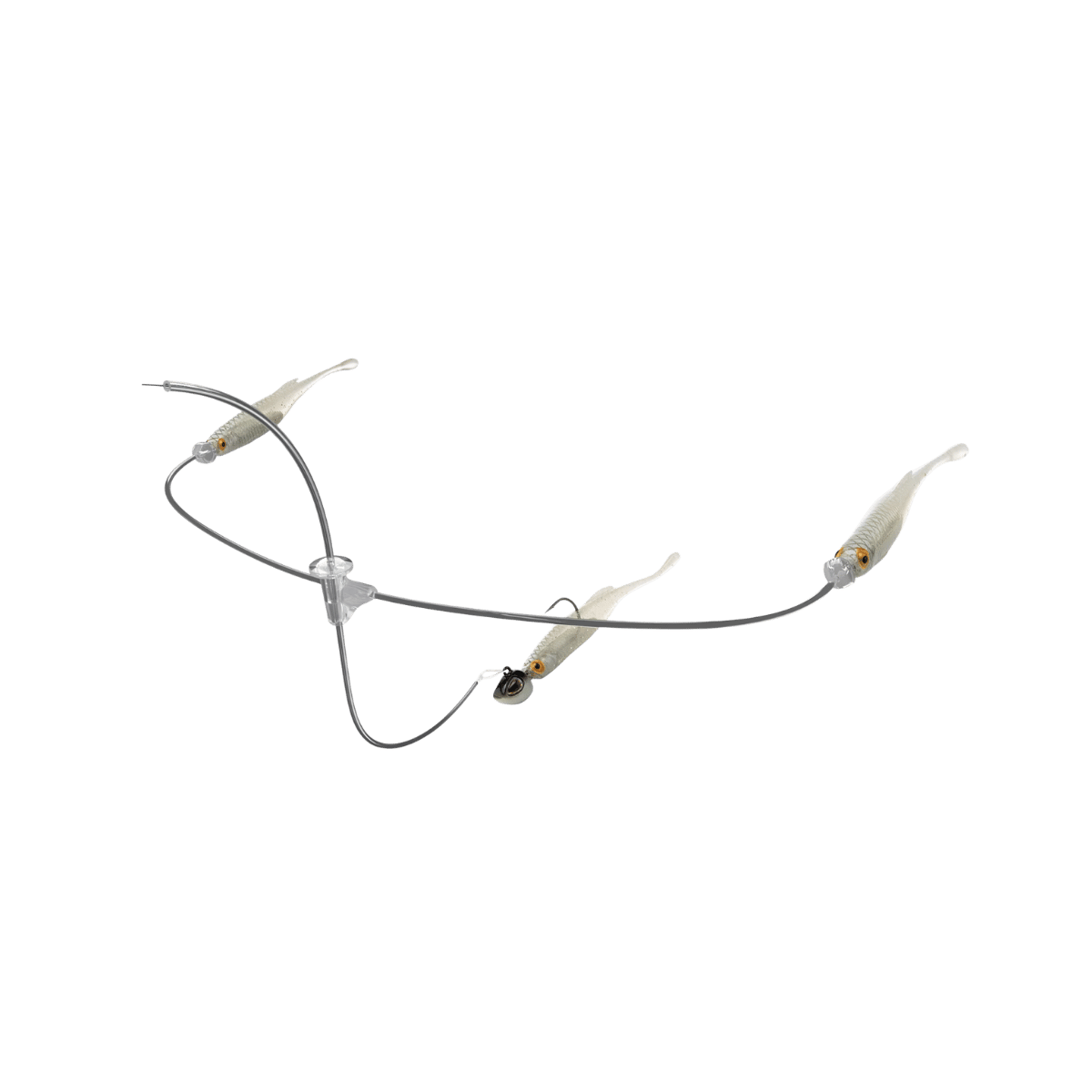 BERKLEY TRIPLE MINNOW RIG KIT 4IN WHITE SHINER
