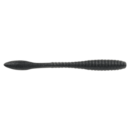 BERKLEY POWERBAIT MAXSCENT FLAT WORM FISHING LURE - 4-1/4IN - BLACK