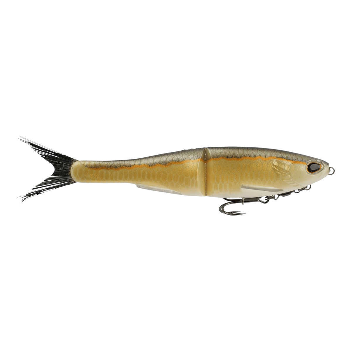 BERKLEY POWERBAIT NESSIE SOFT GLIDE BAIT – 9 IN SWIMBAIT LURE - GOLDEN SHINER