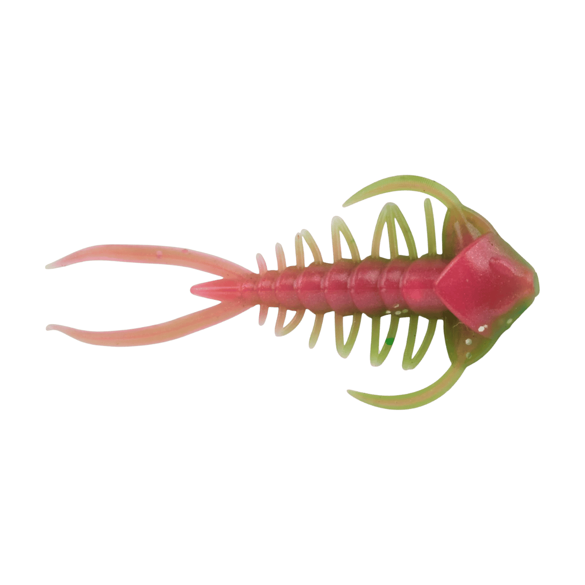 BERKLEY POWERBAIT TRILOBITE – 1.5 IN ULTRALIGHT SOFT BAIT - ELECTRIC CHICKEN