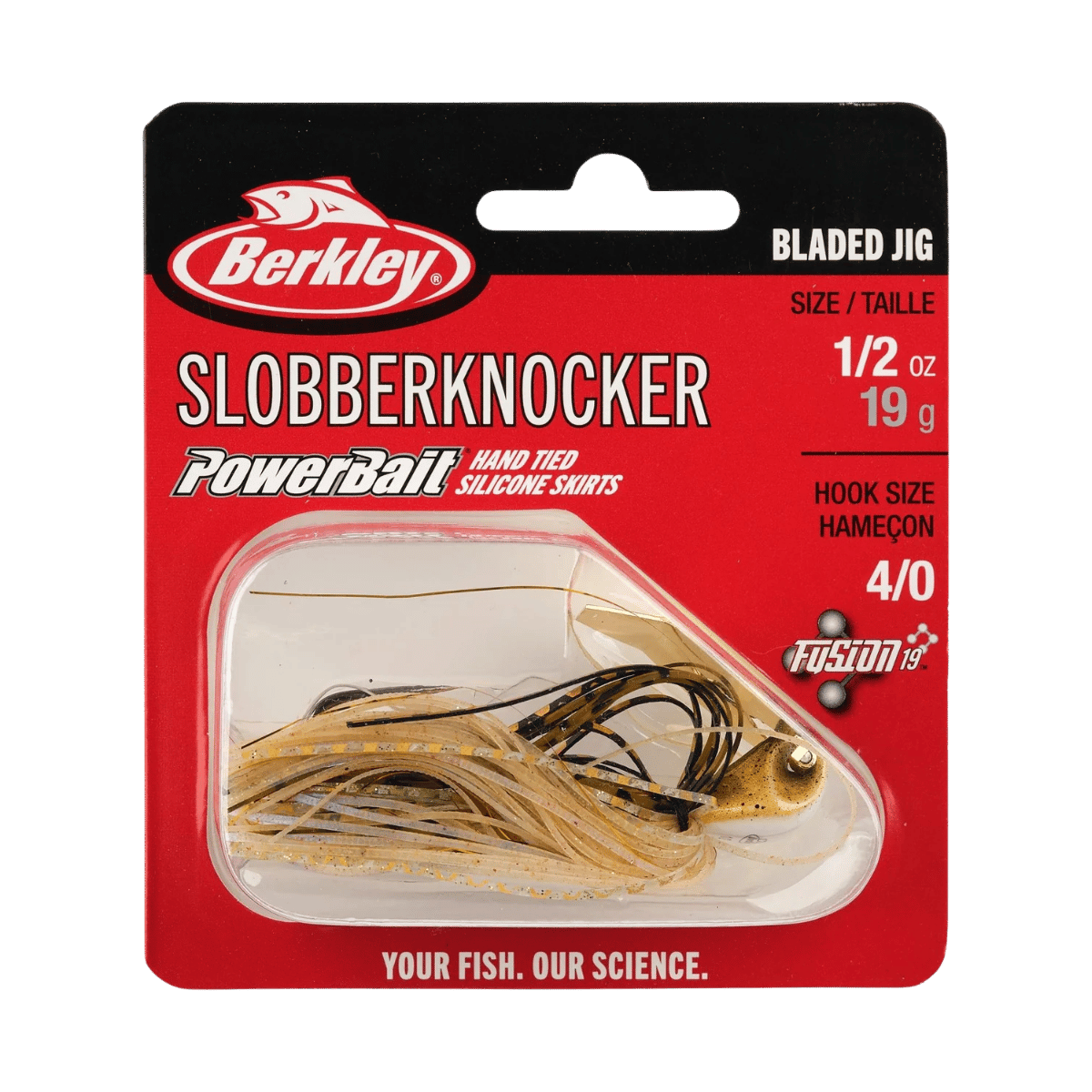 BERKLEY POWERBAIT SLOBBERKNOCKER JIG 1/2 OZ – TOUGH JIG - PACKAGING