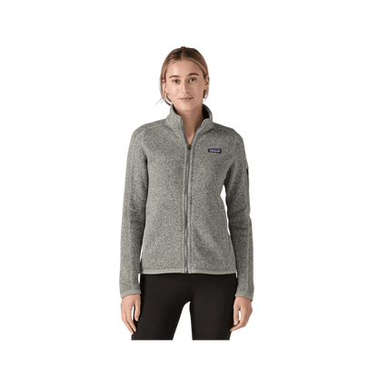 PATAGONIA WOMEN'S BETTER SWEATER JACKET BIRCH WHITE FRONT VIEW