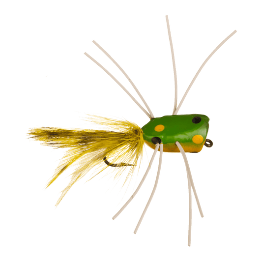 BETTS FRUGAL FROG FLY POPPER - SIZE 10 - FROG COLOR