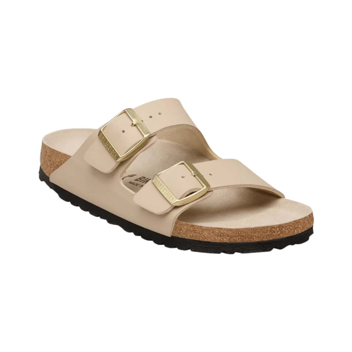 BIRKENSTOCK WOMEN'S ARIZONA BF TRIPLES - NARROW - SANDCASTLE OYST - SIDE VIEW