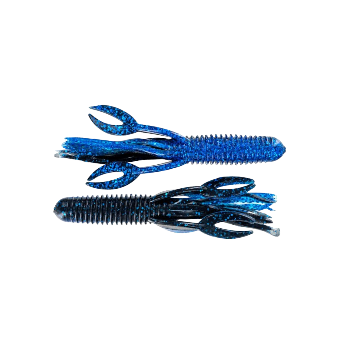 BIG BITE CRAW TUBE LURE 100PK BLACK BLUE ELECTRIC BLUE