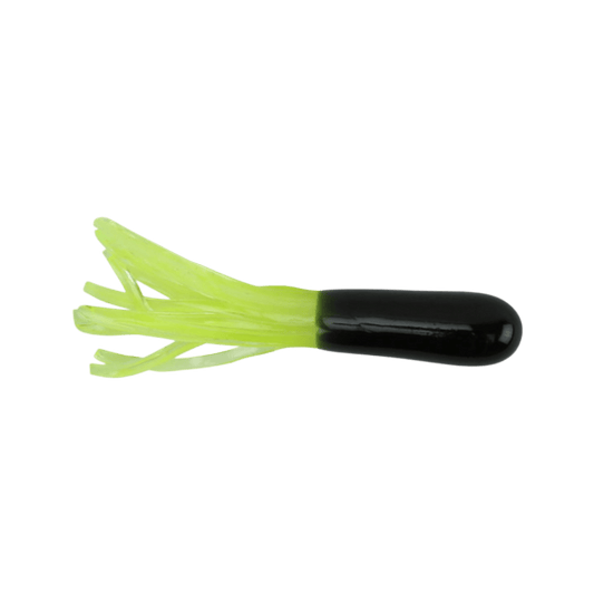 BIG BITE CRAPPIE TUBE 10PK BLACK_CHARTREUSE