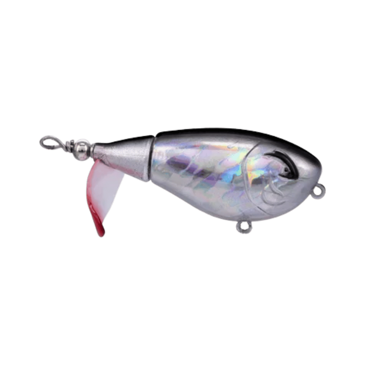 BILL LEWIS FISHING BABY BUBBLER 55 CHROME BLACK SHAD