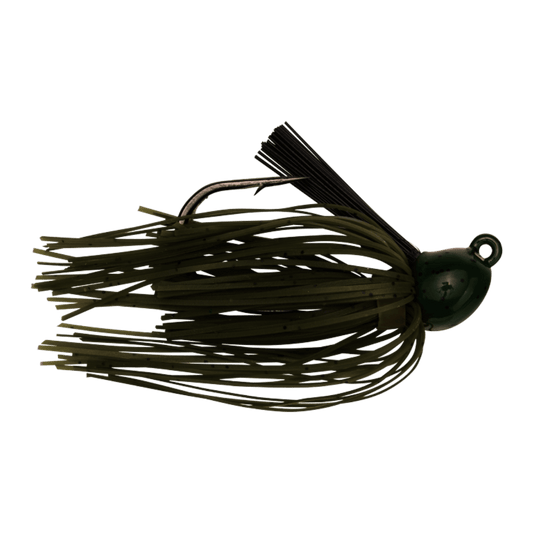 STRIKE KING BITSY FLIP JIG WATERMELON CHARTREUSE TAIL 1/4 OZ