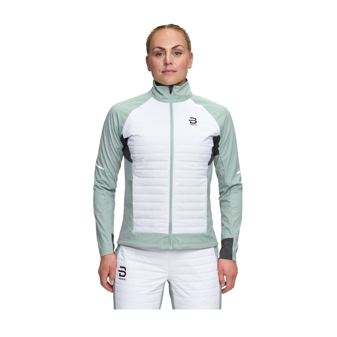 BJORN DAEHLIE W CHALLENGE 3.0 JKT SAGE GREEN - FRONT VIEW