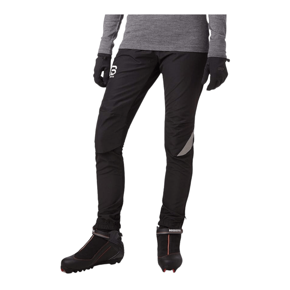 BJORN DAEHLIE WOMEN'S PANTS WINNER 3.0 - BLACK - FRONT VIEW