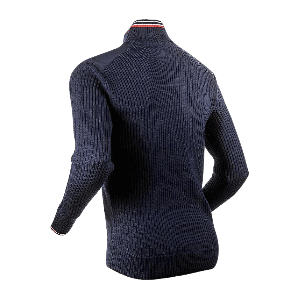 BJORN DAEHLIE HALF ZIP COMFY MENS SWEATSHIRT - EVENING BLUE - BACK