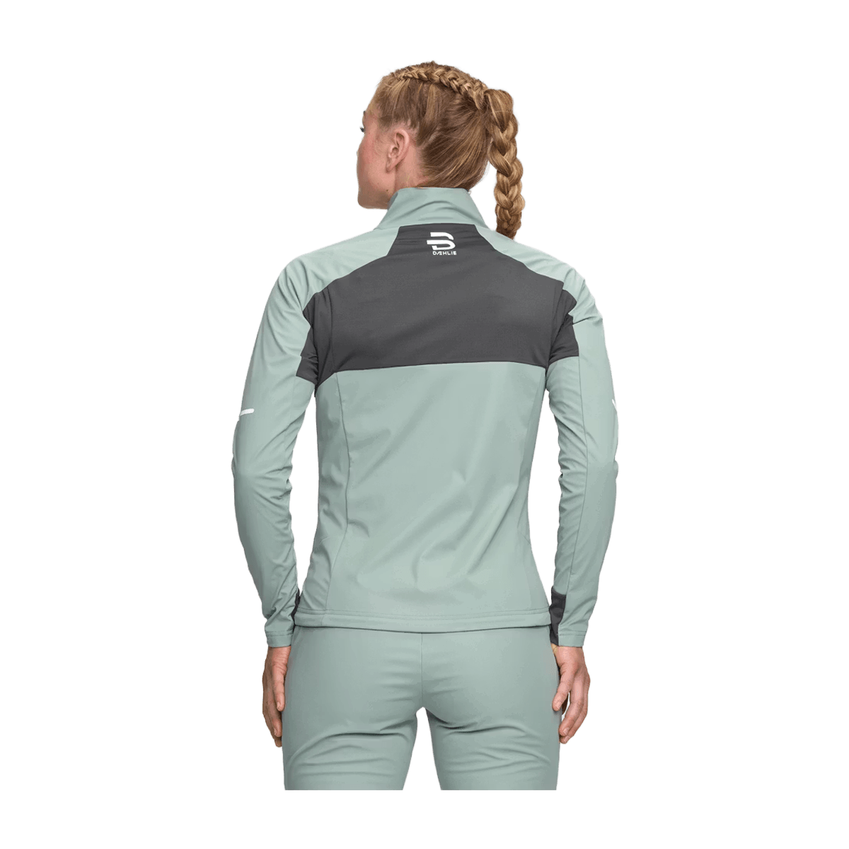BJORN DAEHLIE JACKET CHALLENGE 3.0 WOMEN'S - SAGE GREEN - BACK VIEW