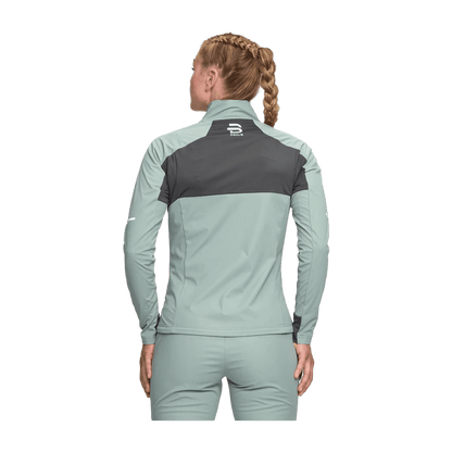 BJORN DAEHLIE JACKET CHALLENGE 3.0 WOMEN'S - SAGE GREEN - BACK VIEW