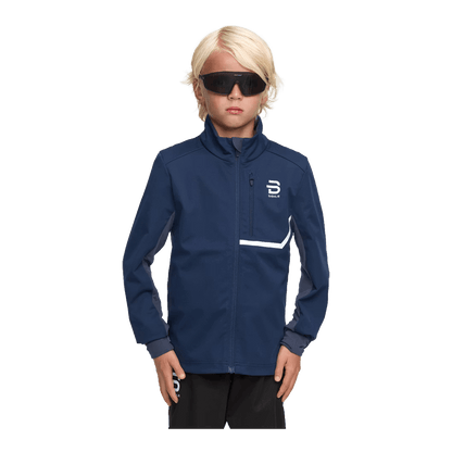 BJORN DAEHLIE JACKET MOBILITY JUNIOR'S - NAVY - FRONT VIEW