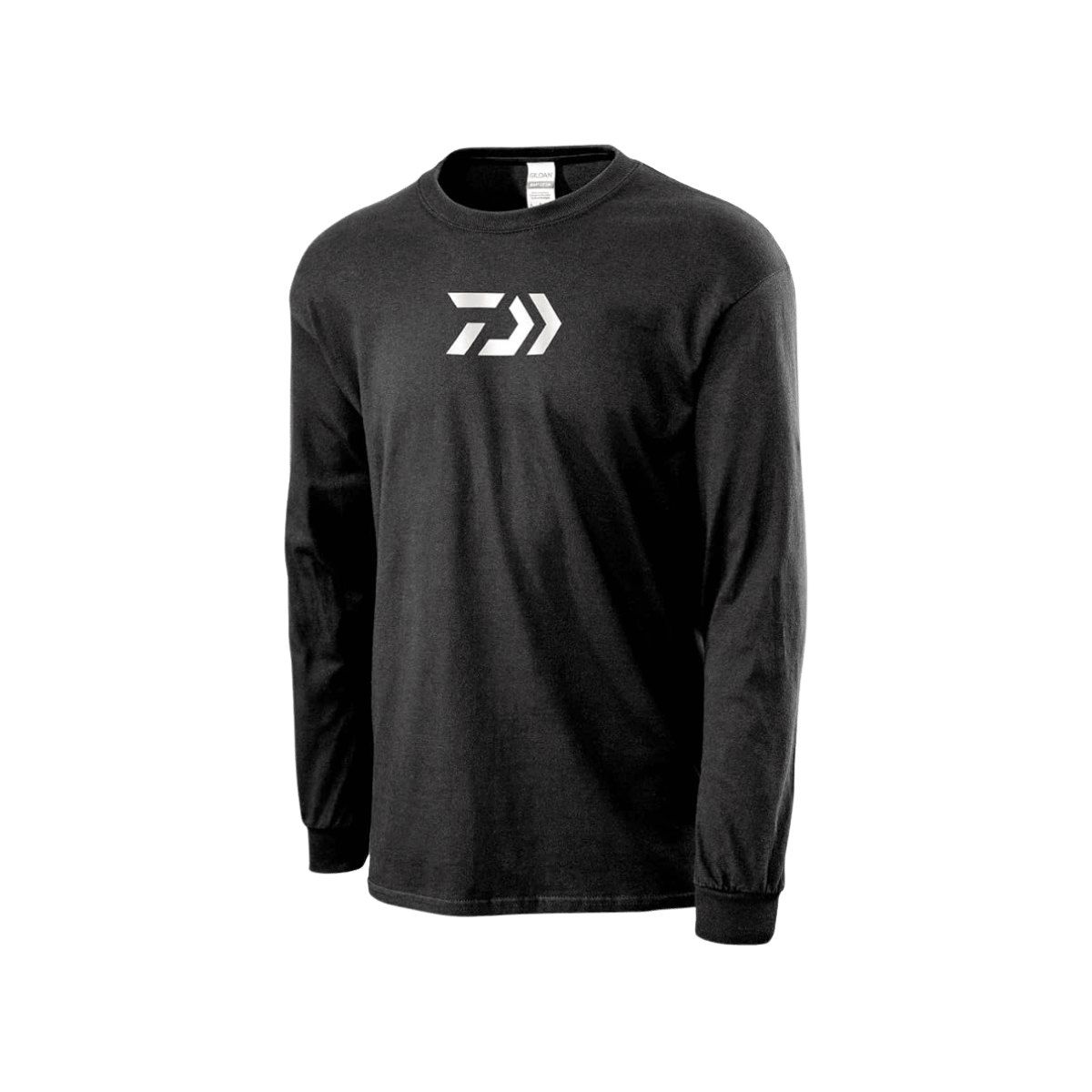 DAIWA BLACK PRINT LS T-SHIRT - LARGE - WHITE