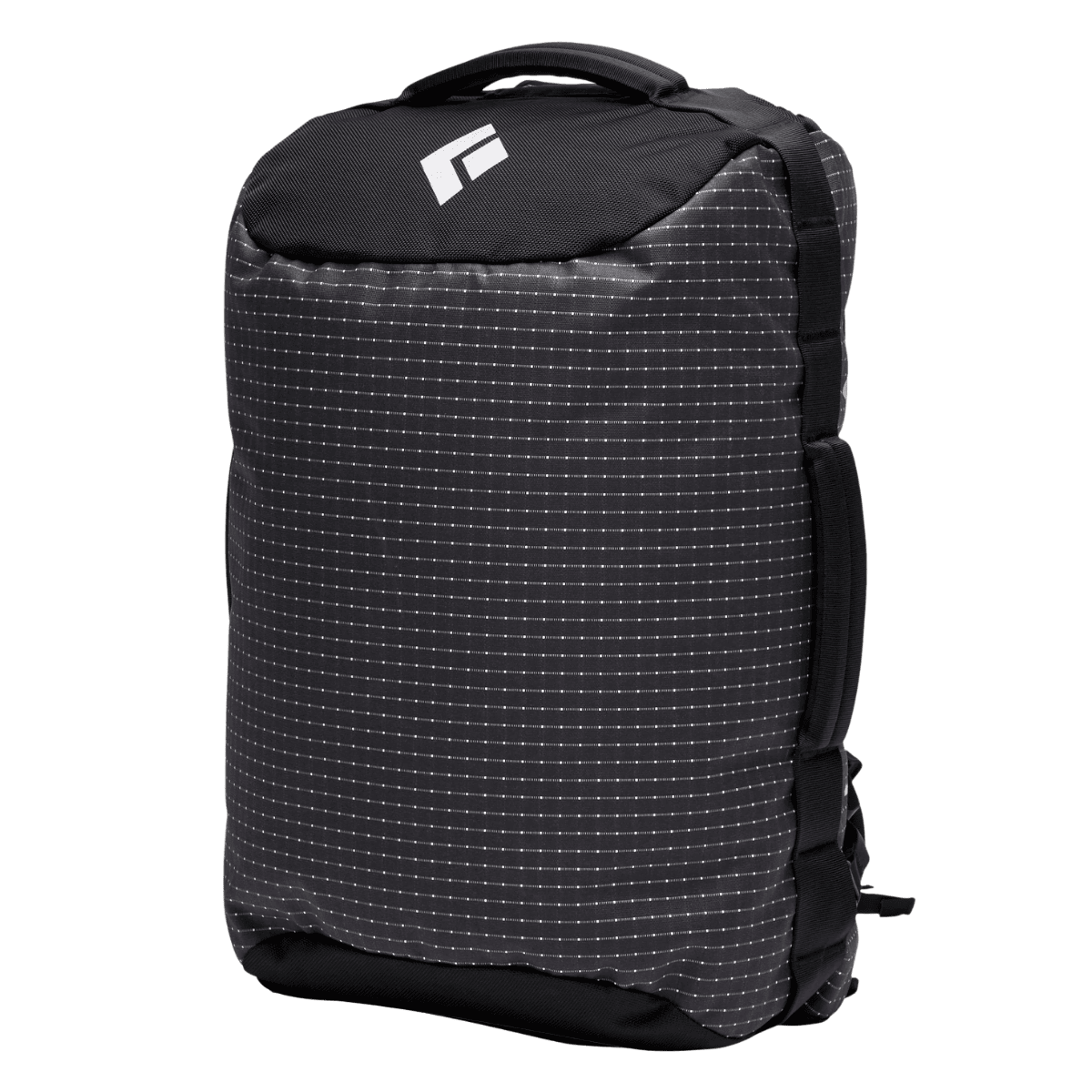 BLACK DIAMOND STONEHAULER 45L DUFFEL BAG - BLACK - FRONT VIEW