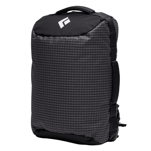 BLACK DIAMOND STONEHAULER 45L DUFFEL BAG - BLACK - FRONT VIEW