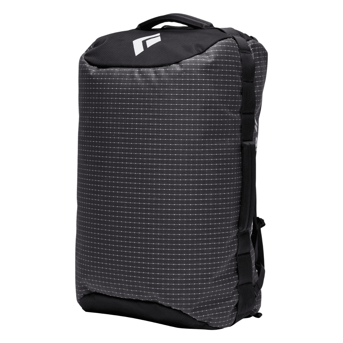 BLACK DIAMOND STONEHAULER 60L DUFFEL - BLACK- FRONT VIEW