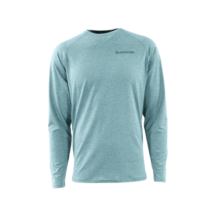 BLACKFISH SWIFT LONG SLEEVE - WASABI BLUE - FRONT VIEW