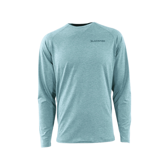 BLACKFISH SWIFT LONG SLEEVE - WASABI BLUE - FRONT VIEW