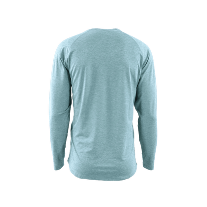 BLACKFISH SWIFT LONG SLEEVE - WASABI BLUE - BACK VIEW