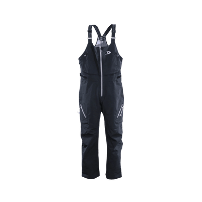 BLACKFISH TORRENT RAIN BIB - BLACK - FRONT VIEW
