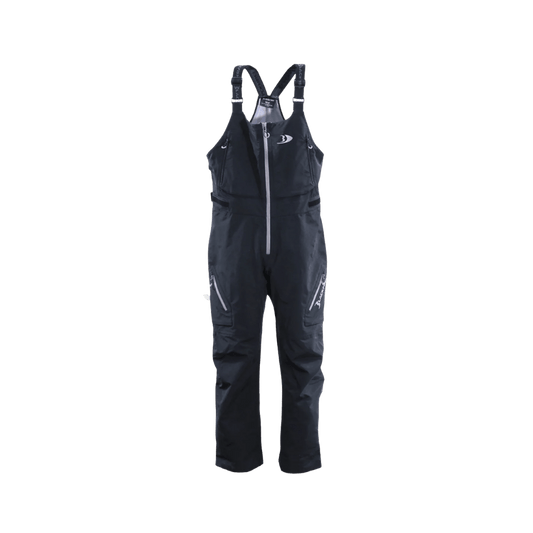 BLACKFISH TORRENT RAIN BIB - BLACK - FRONT VIEW