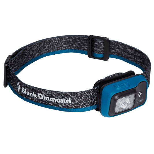 BLACK DIAMOND ASTRO 300 HEADLAMP_AZUL_FRONT SIDE ANGLE 