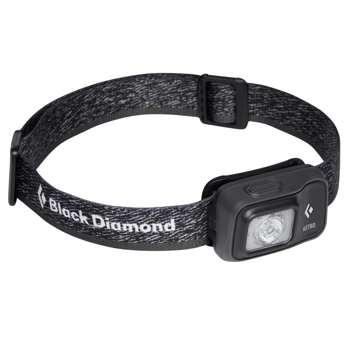 BLACK DIAMOND ASTRO 300 HEADLAMP_GRAPHITE_FRONT SIDE ANGLE