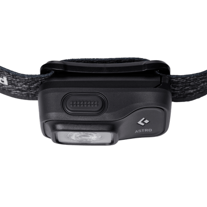 BLACK DIAMOND ASTRO 300 HEADLAMP_GRAPHITE_TOP ANGLE