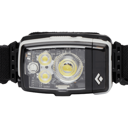 BLACK DIAMOND DISTANCE LT 1100 HEADLAMP - BLACK ALLOY_FRONT ANGLE