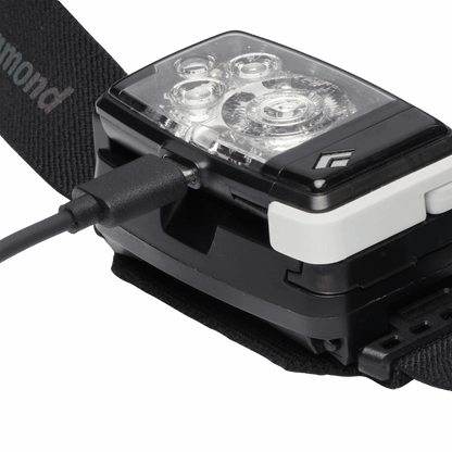 BLACK DIAMOND DISTANCE LT 1100 HEADLAMP - BLACK ALLOY_OBLIQUE ANGLE