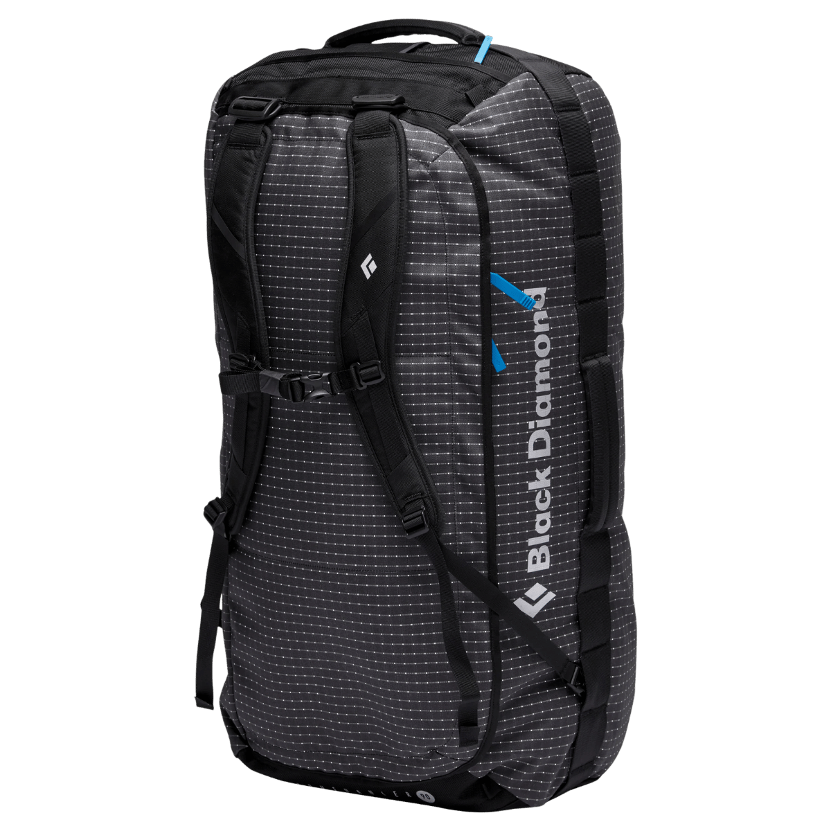 BLACK DIAMOND STONEHAULER 90L DUFFEL - BLACK_BACK ANGLE