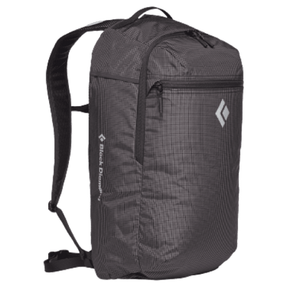 BLACK DIAMOND TRAIL ZIP 18L BACKPACK - BDFLASH POCKET - BLACK